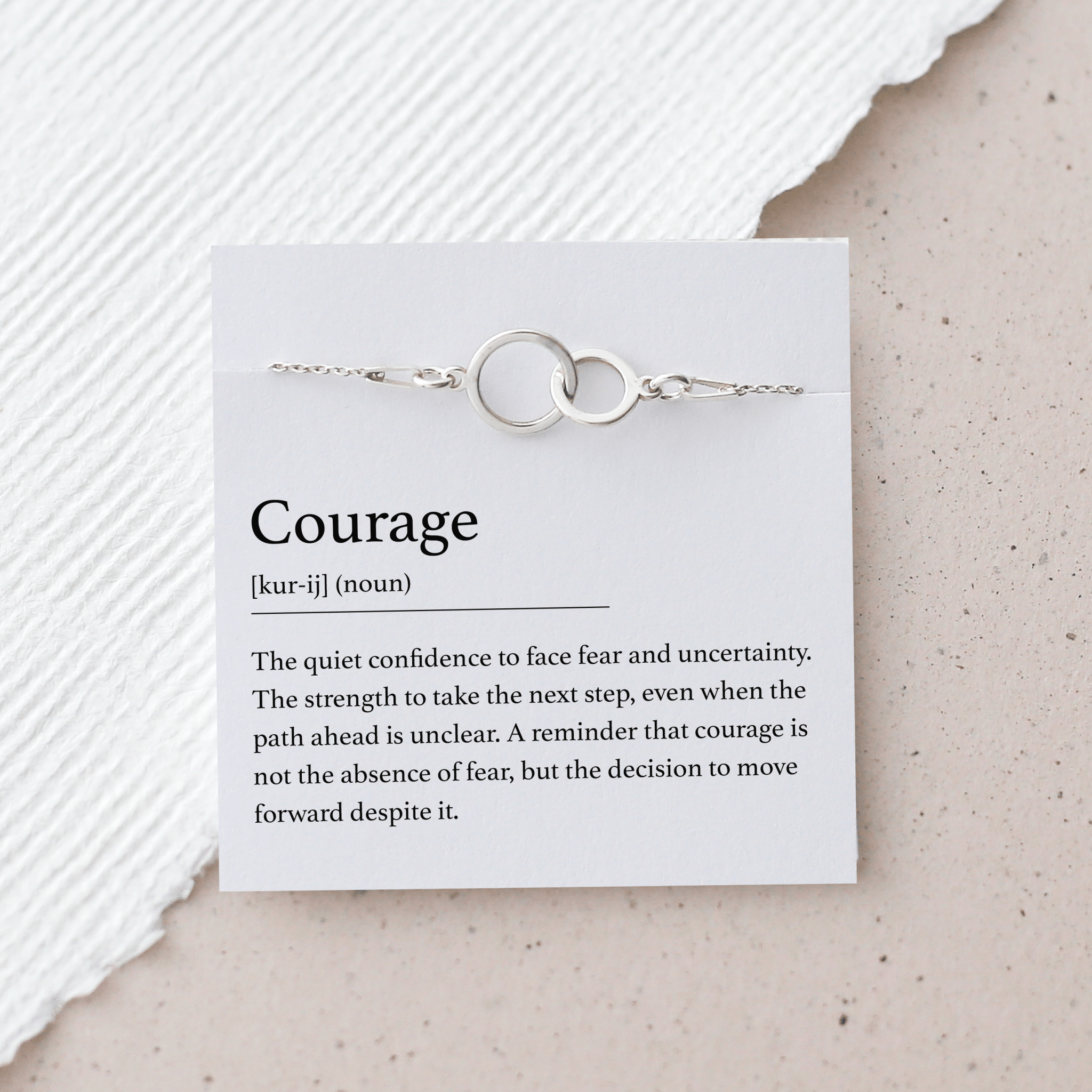 Courage Bracelet – Interlocking Circles - Vinci Woman