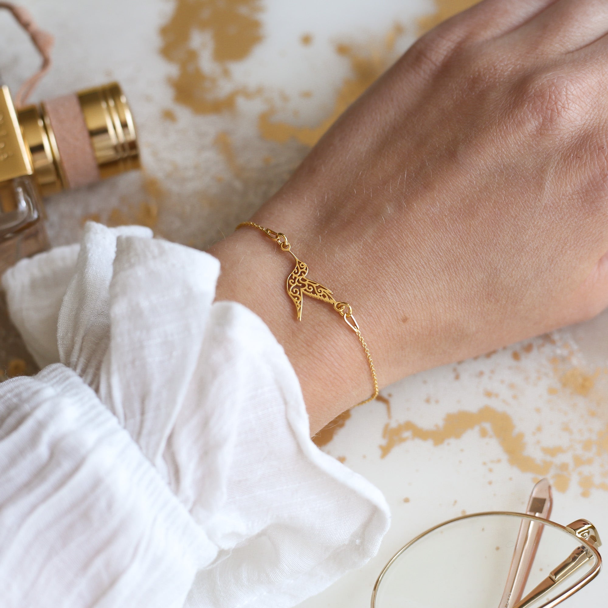 Hummingbird Bracelet - 925 Sterling Silver - Vinci Woman