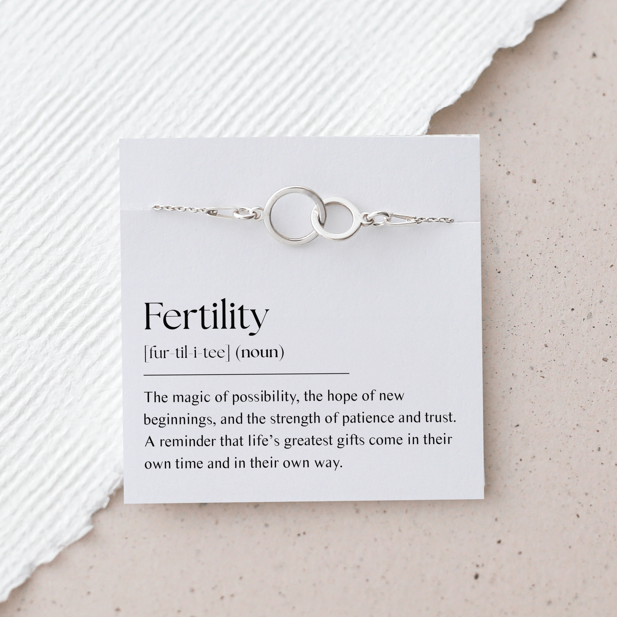 Fertility Bracelet – Interlocking Circles - Vinci Woman