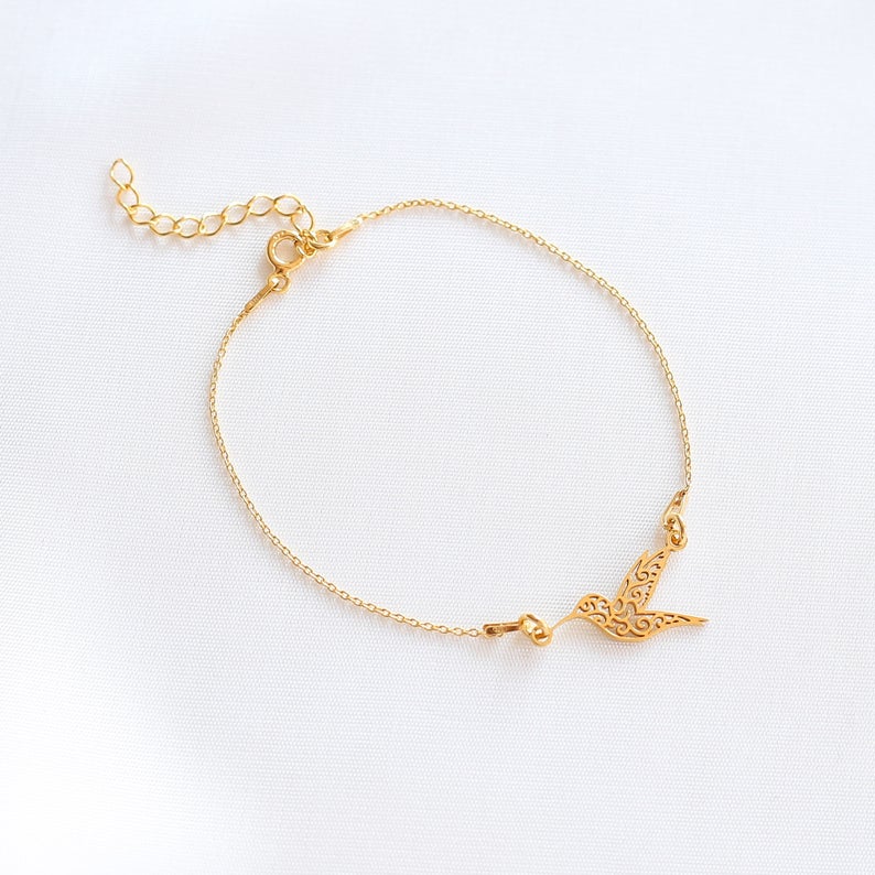 Hummingbird Bracelet - 925 Sterling Silver - Vinci Woman