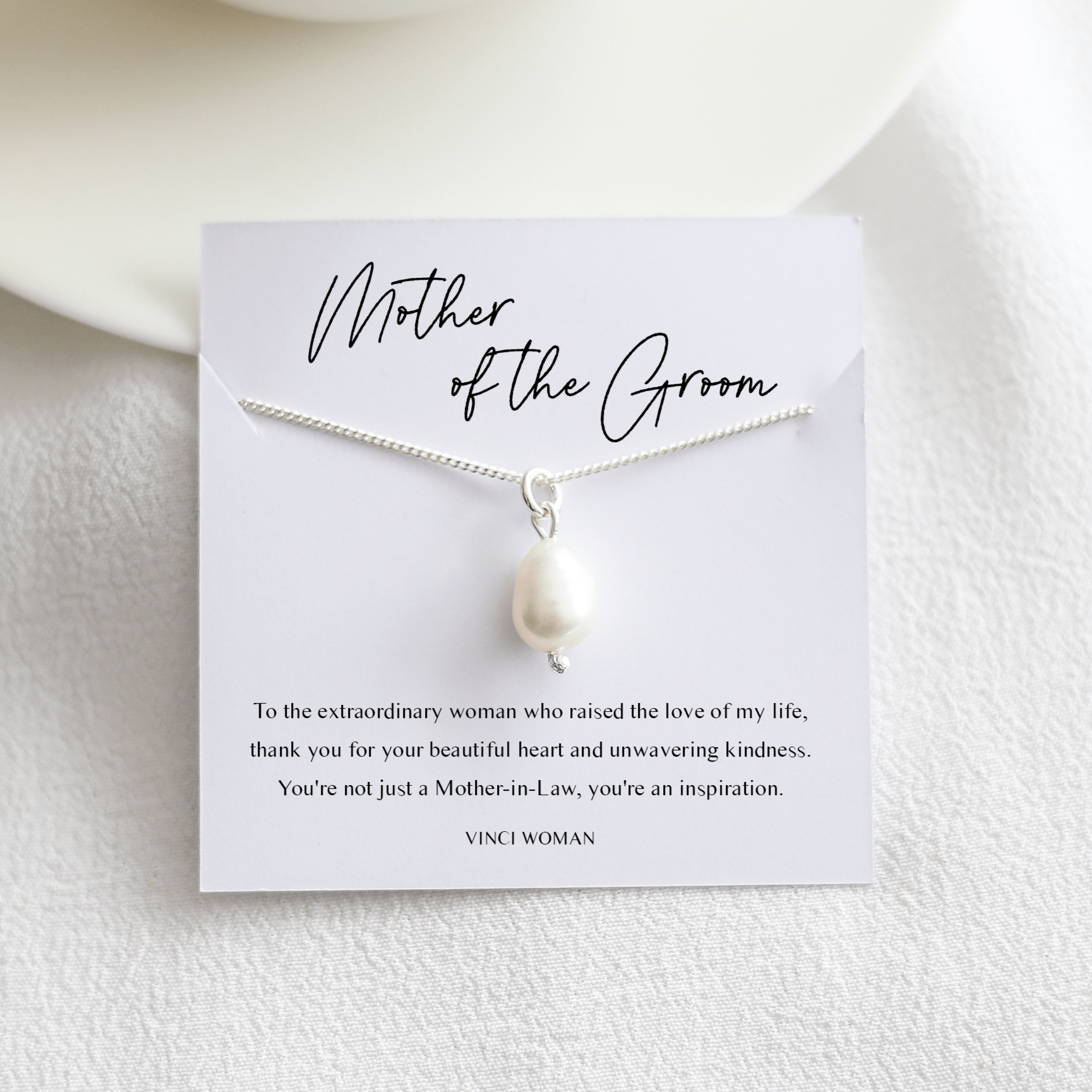 Mother Of The Groom Gift - Freshwater Pearl Necklace - Vinci Woman