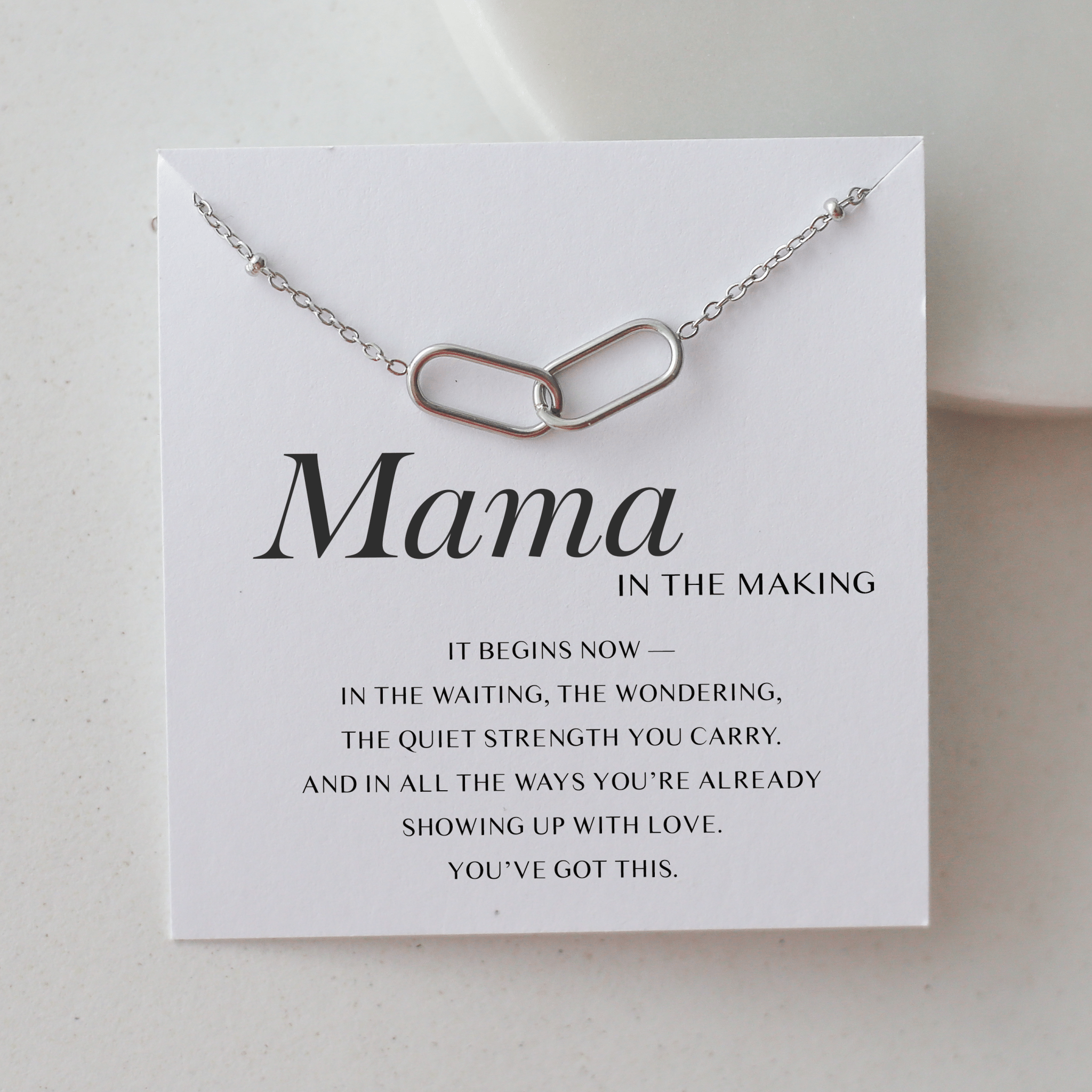 Pregnancy Gift Necklace – Mama in the Making - Vinci Woman