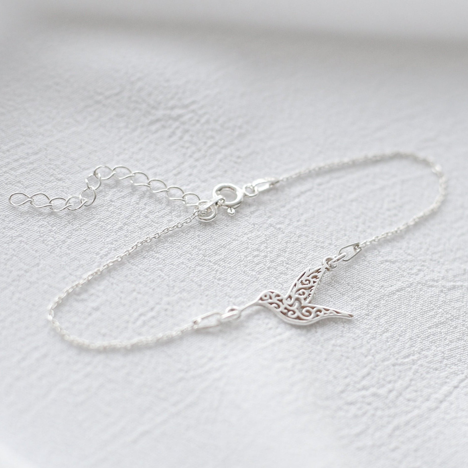 Hummingbird Bracelet - 925 Sterling Silver - Vinci Woman