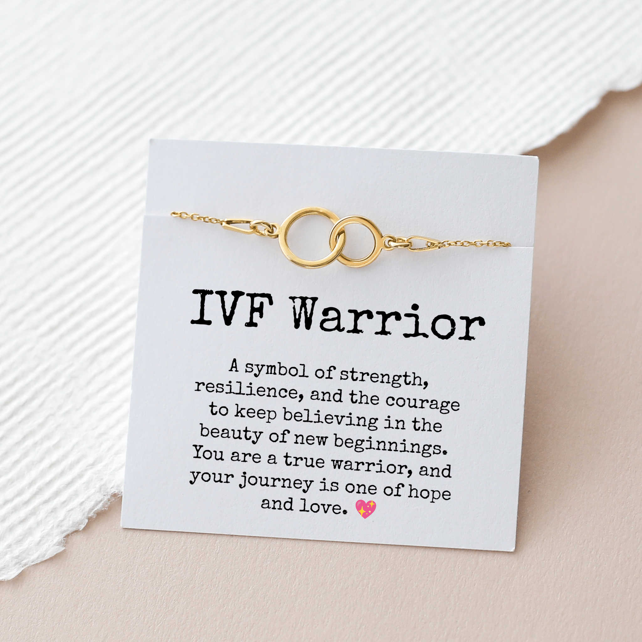 IVF Warrior Bracelet – Interlocking Circles - Vinci Woman
