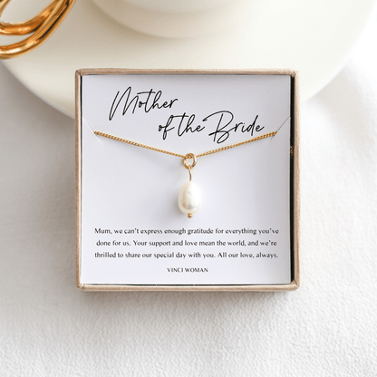 Mother Of The Bride Gift - Freshwater Pearl Necklace - Vinci Woman