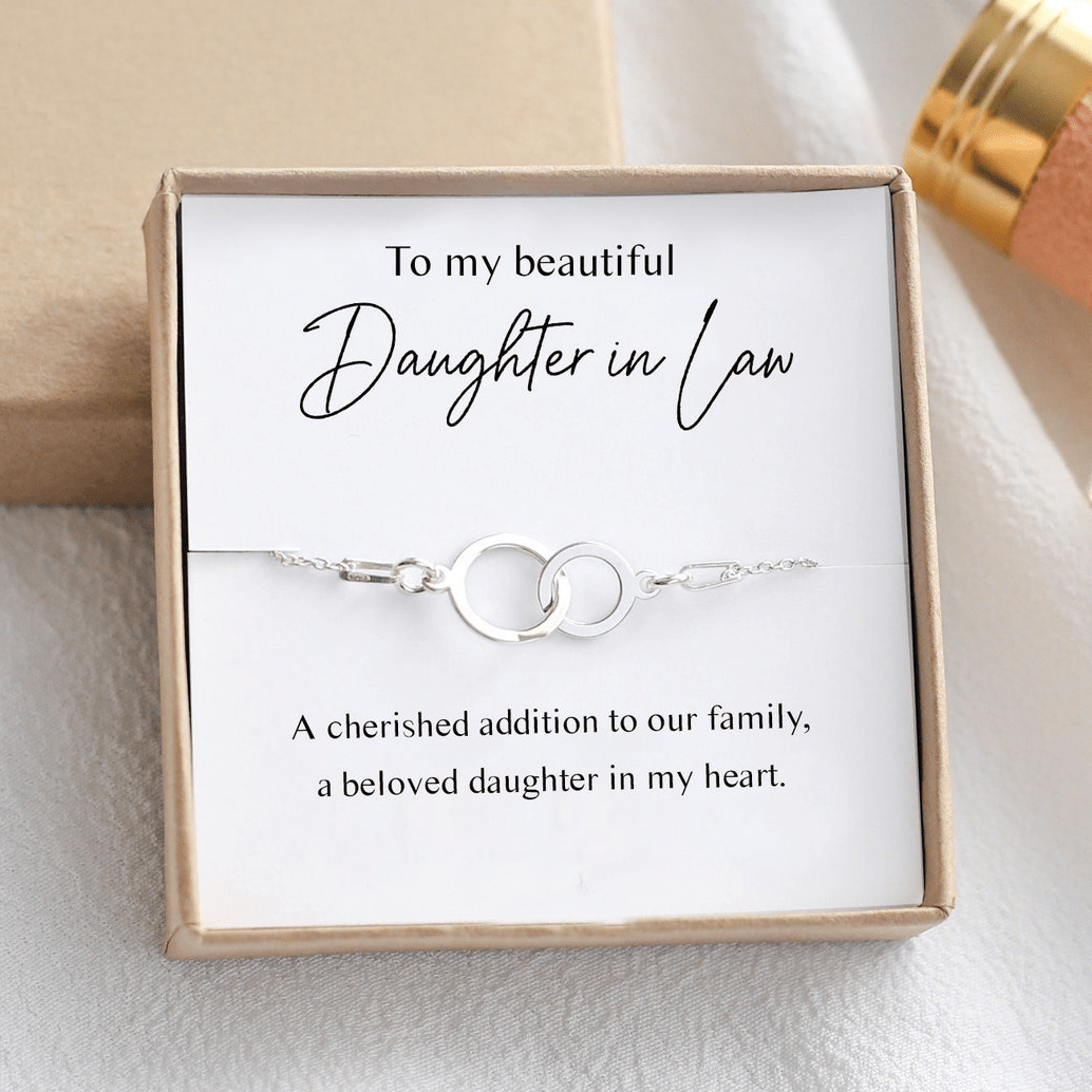 Daughter - in - Law Bracelet – Interlocking Circles Gift - Vinci Woman