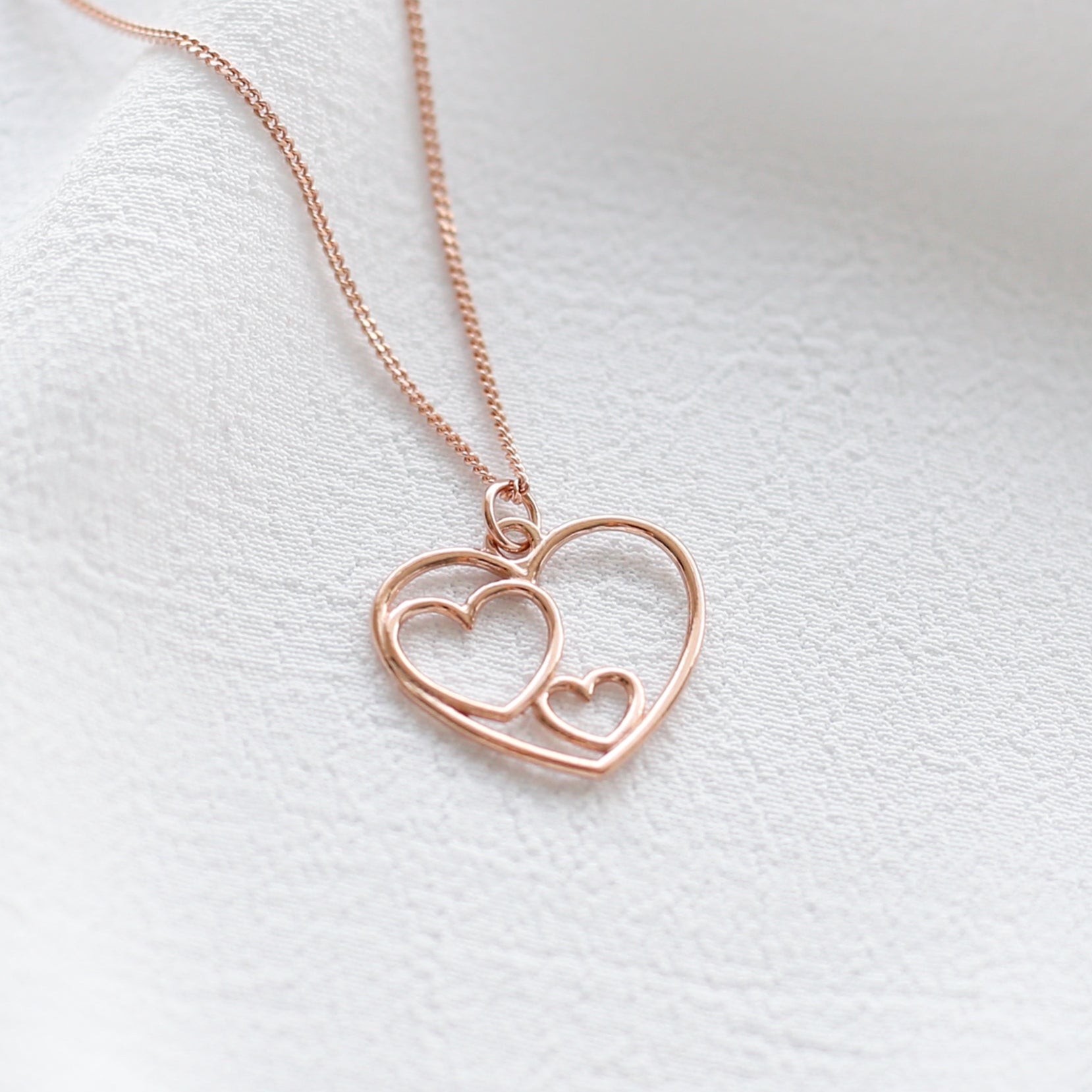 Double Heart Necklace - Vinci Woman