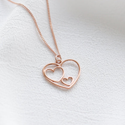 Double Heart Necklace - Vinci Woman