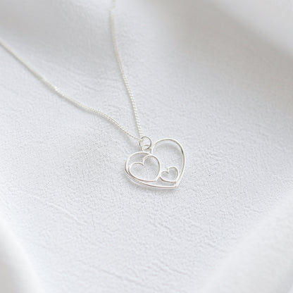 Double Heart Necklace - Vinci Woman