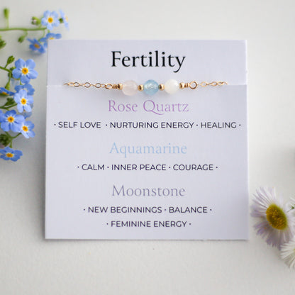 Fertility Chain Bracelet – Pregnancy Journey Gift - Vinci Woman