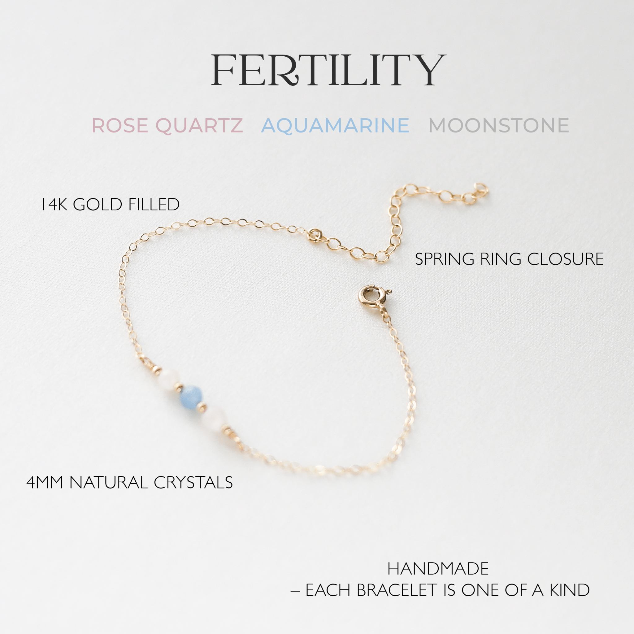 Fertility Chain Bracelet – Pregnancy Journey Gift - Vinci Woman