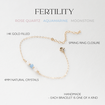 Fertility Chain Bracelet – Pregnancy Journey Gift - Vinci Woman