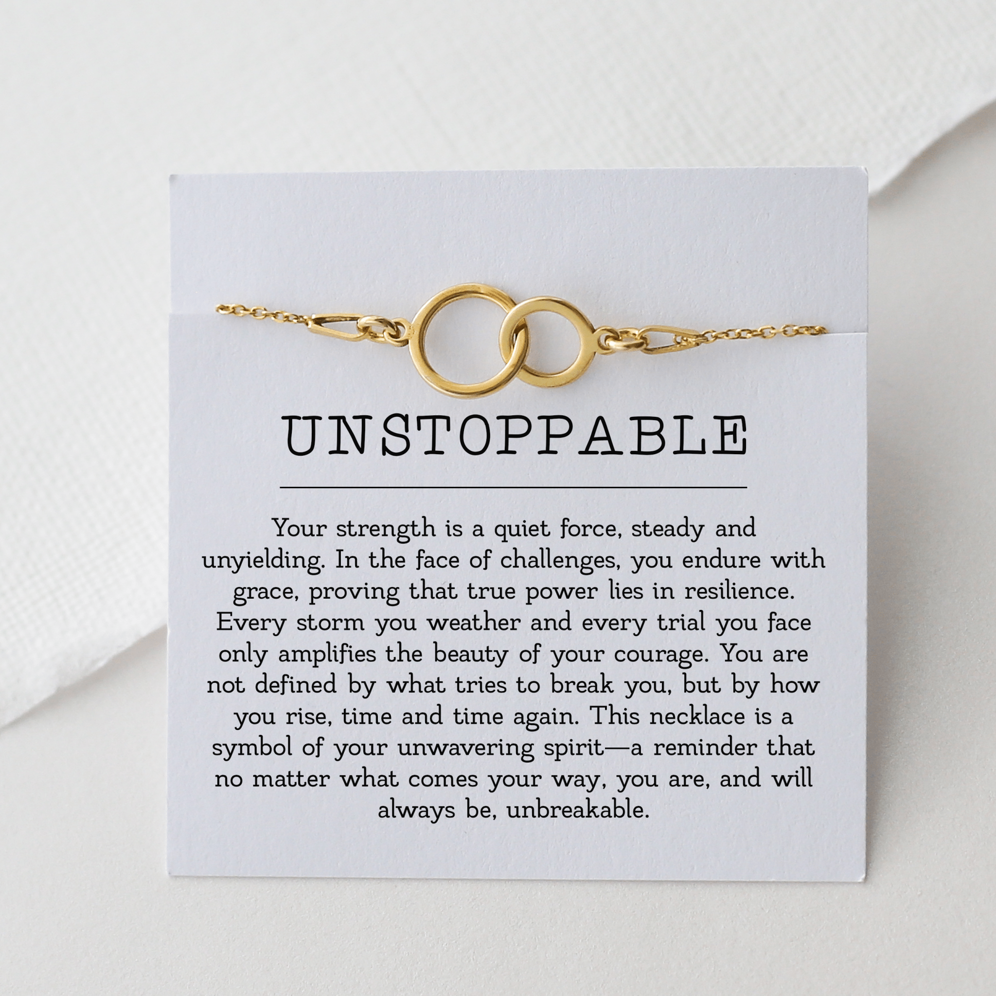 Unstoppable Bracelet – Interlocking Circles - Vinci Woman