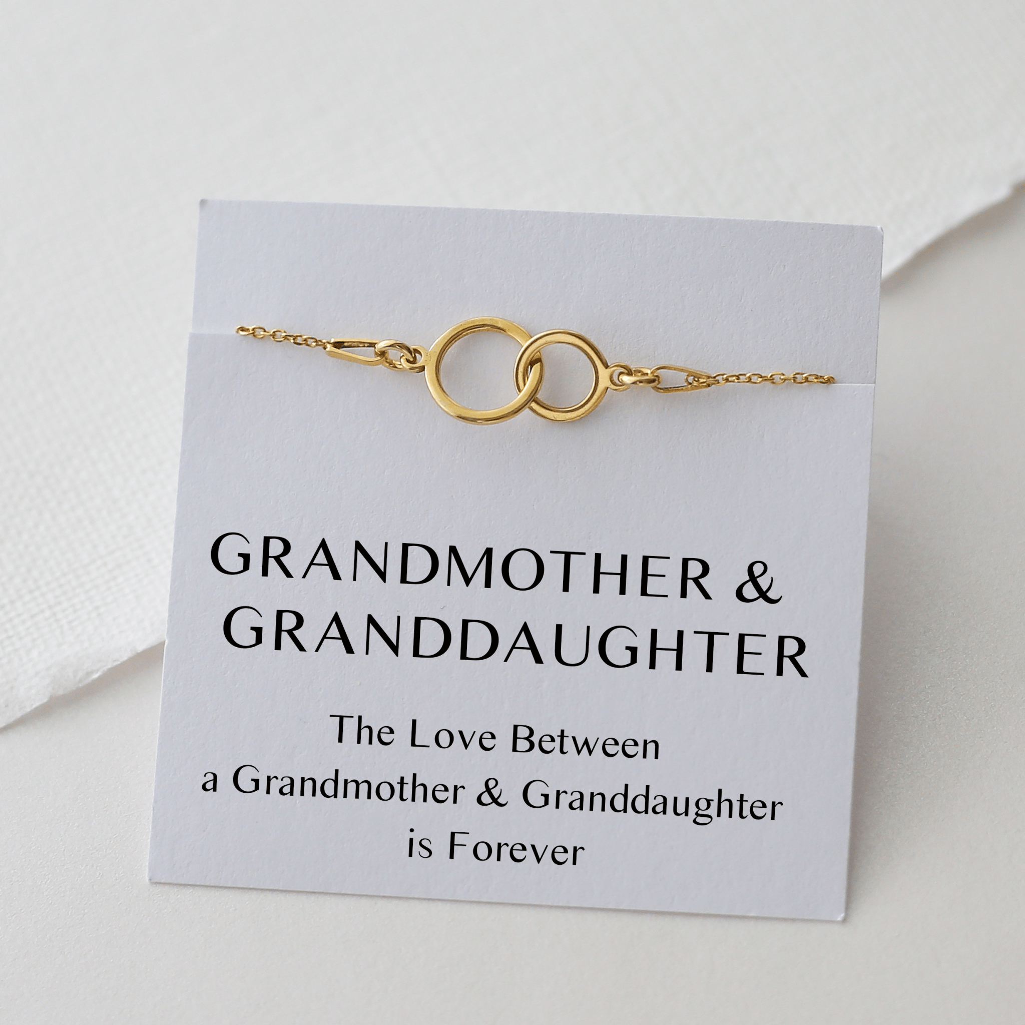 Grandmother & Granddaughter Bracelet – Interlocking Circles - Vinci Woman