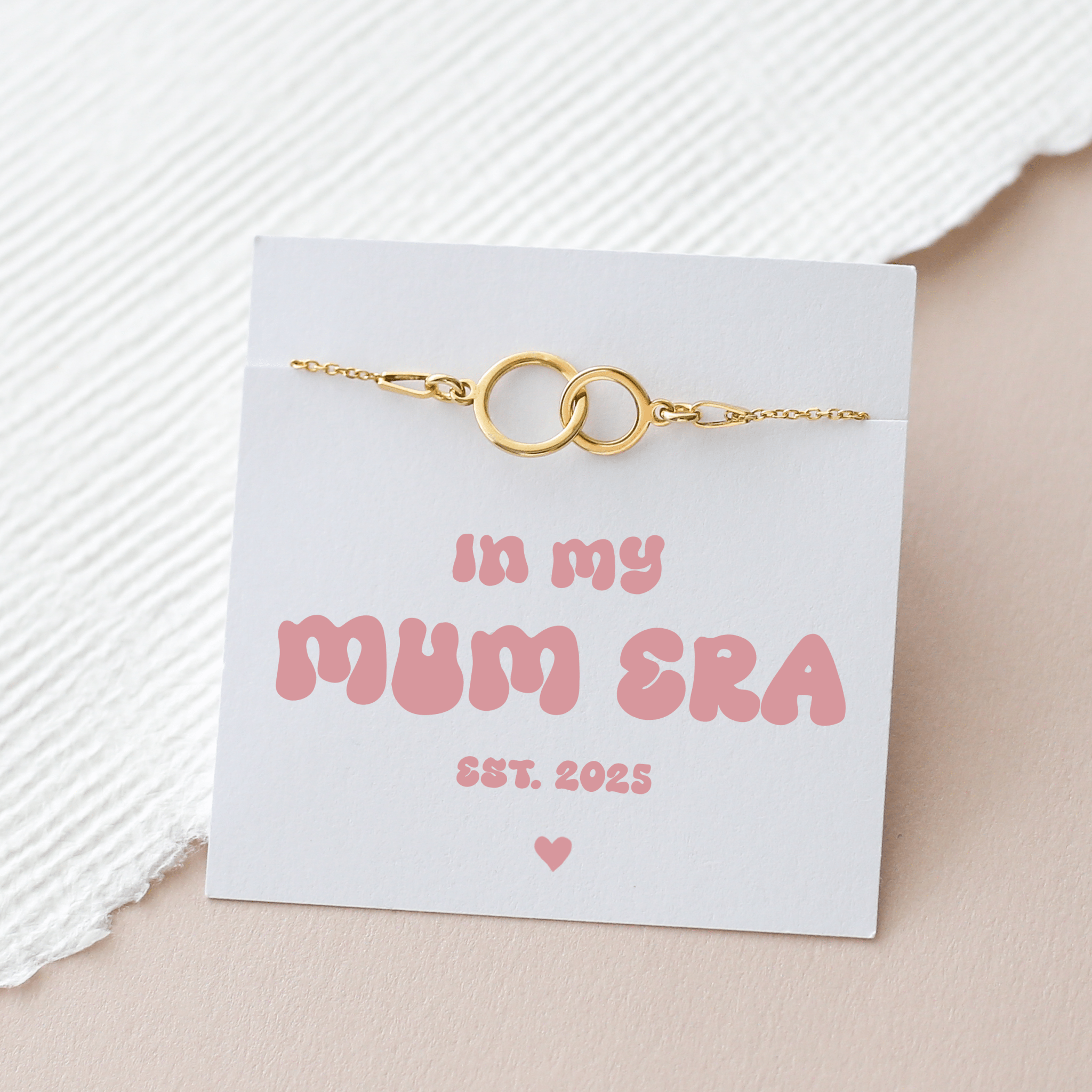 In My Mum Era Bracelet – Interlocking Circles - Vinci Woman