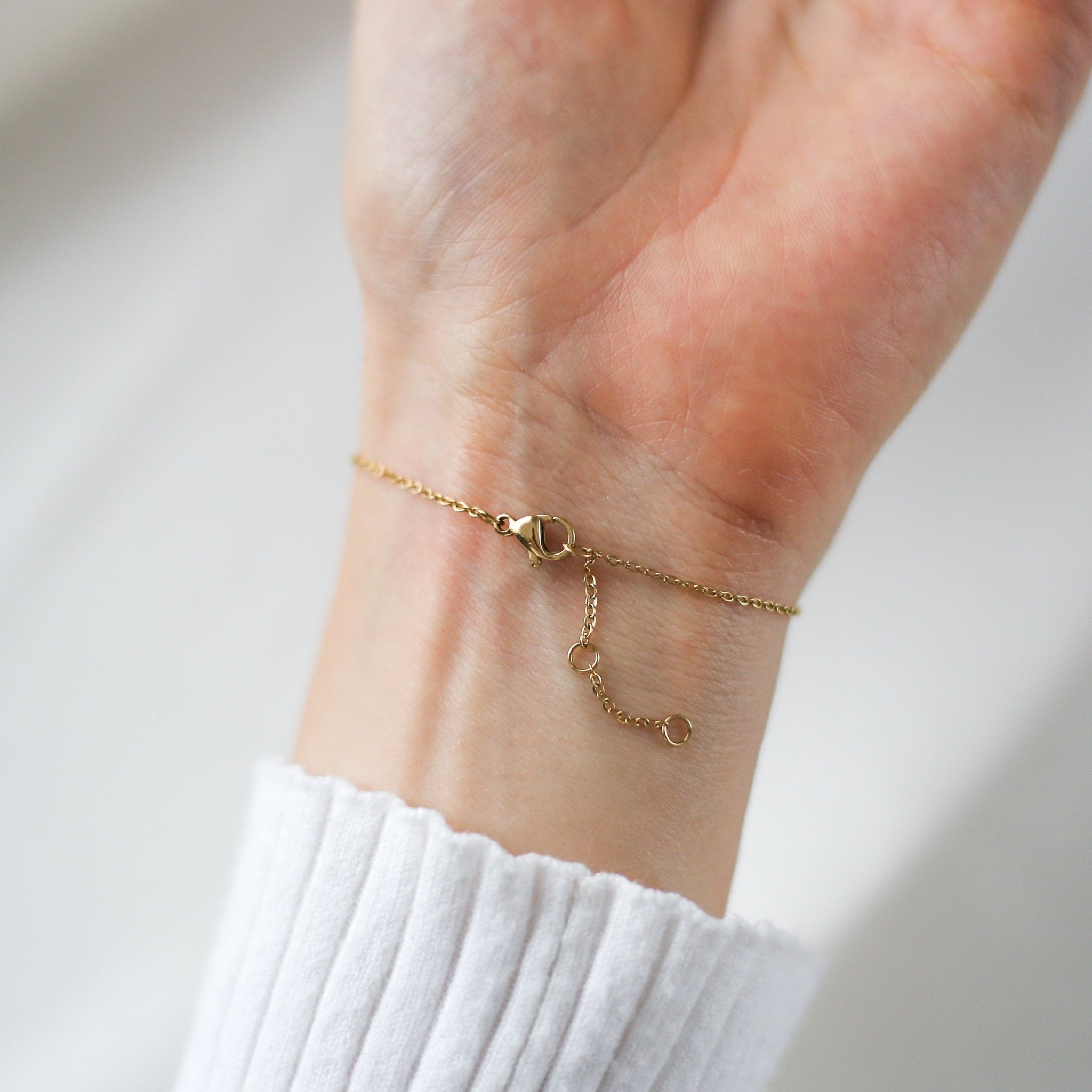 Dainty Heart 18k Gold Bracelet - Vinci Woman