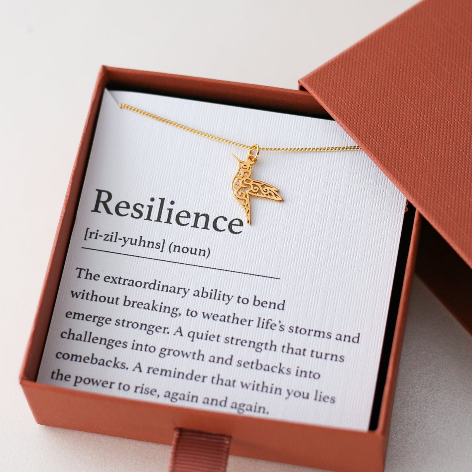 Resilience - Hummingbird Necklace - Vinci Woman