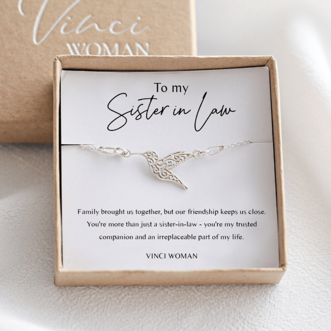 Sister - in - Law Gift - Hummingbird Bracelet - Vinci Woman
