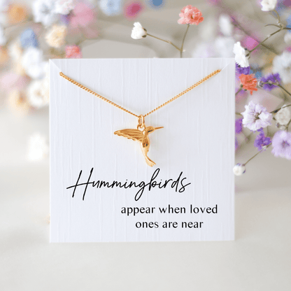 Gift For Loss - Hummingbird Necklace - Vinci Woman