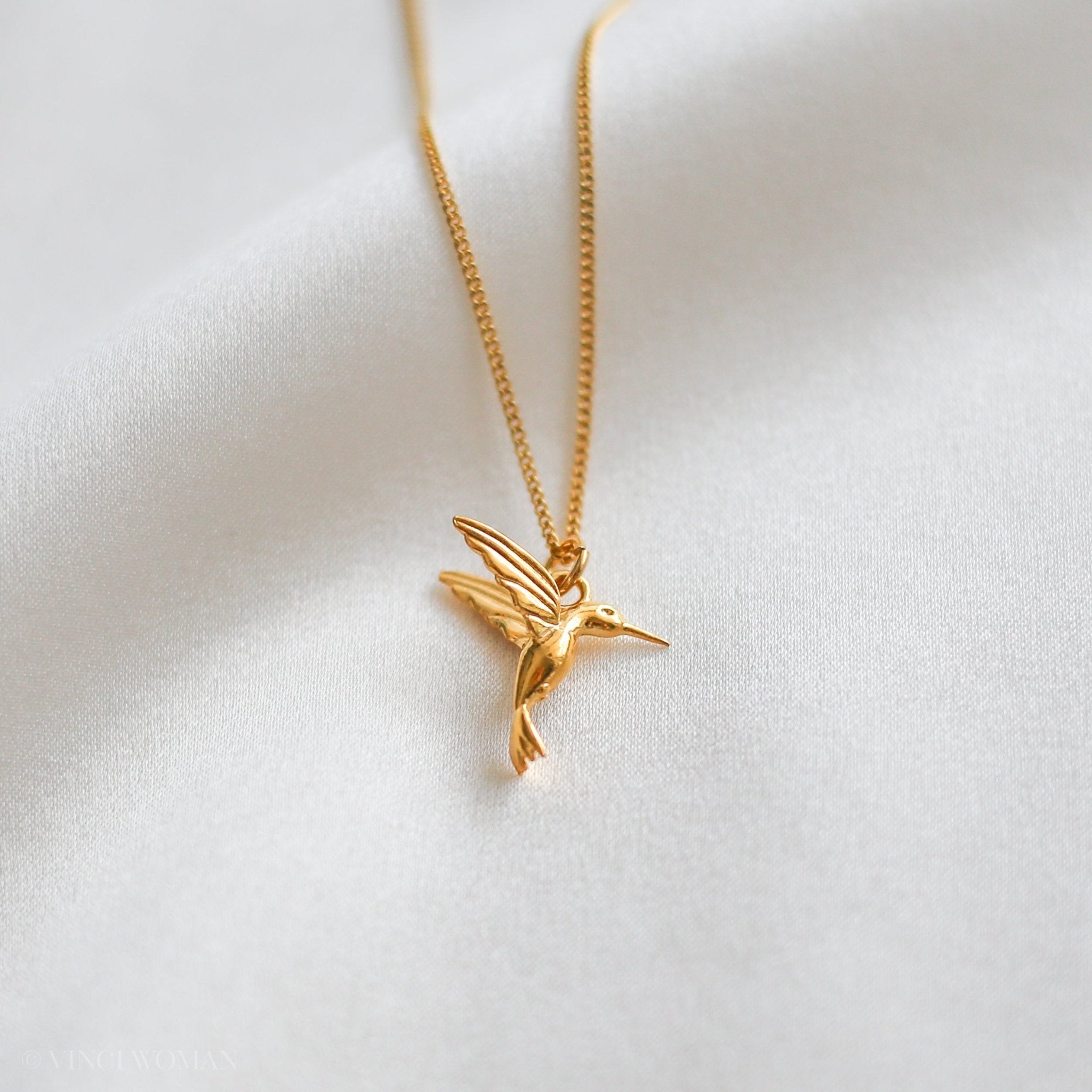 Gift For Loss - Hummingbird Necklace - Vinci Woman