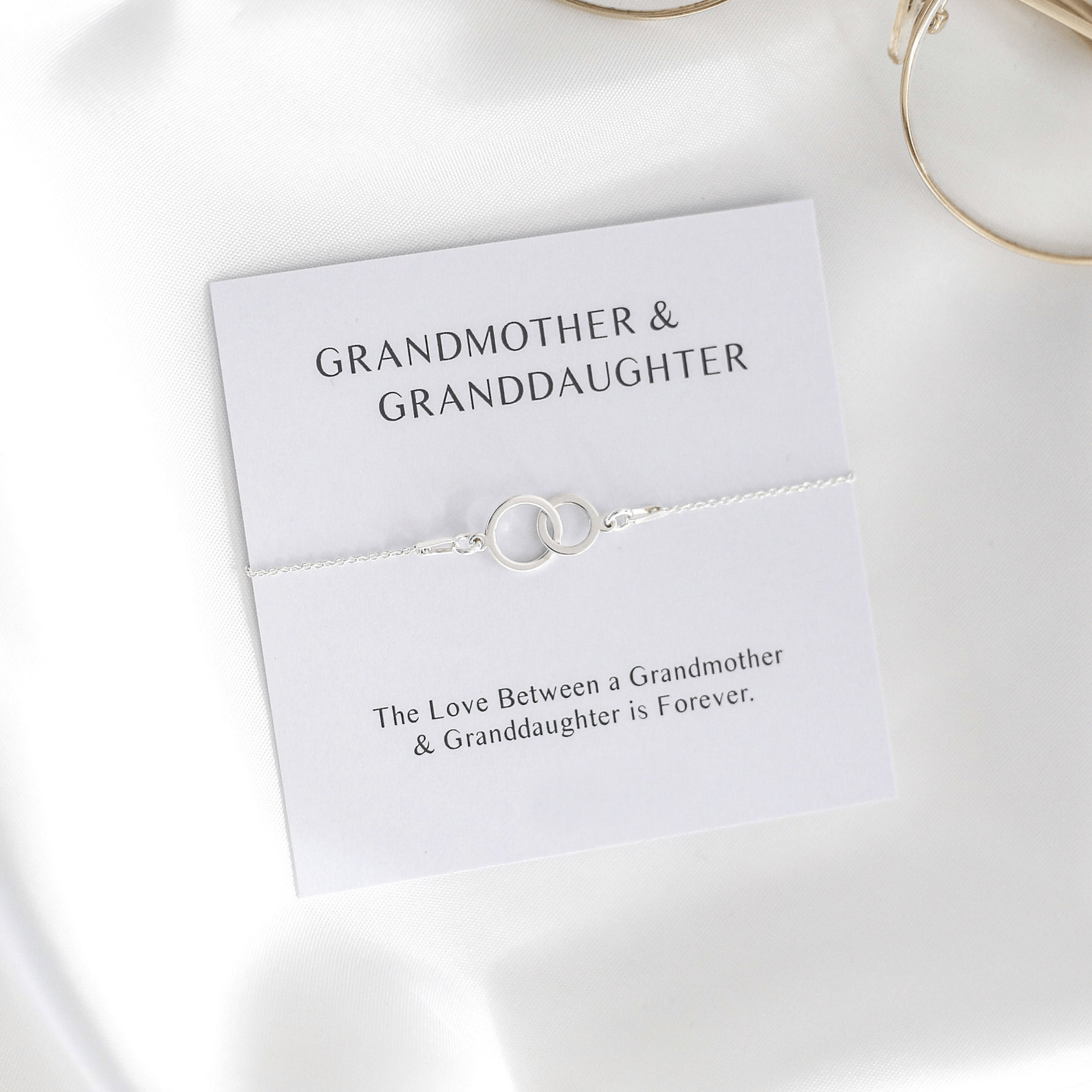 Grandmother & Granddaughter Bracelet – Interlocking Circles - Vinci Woman