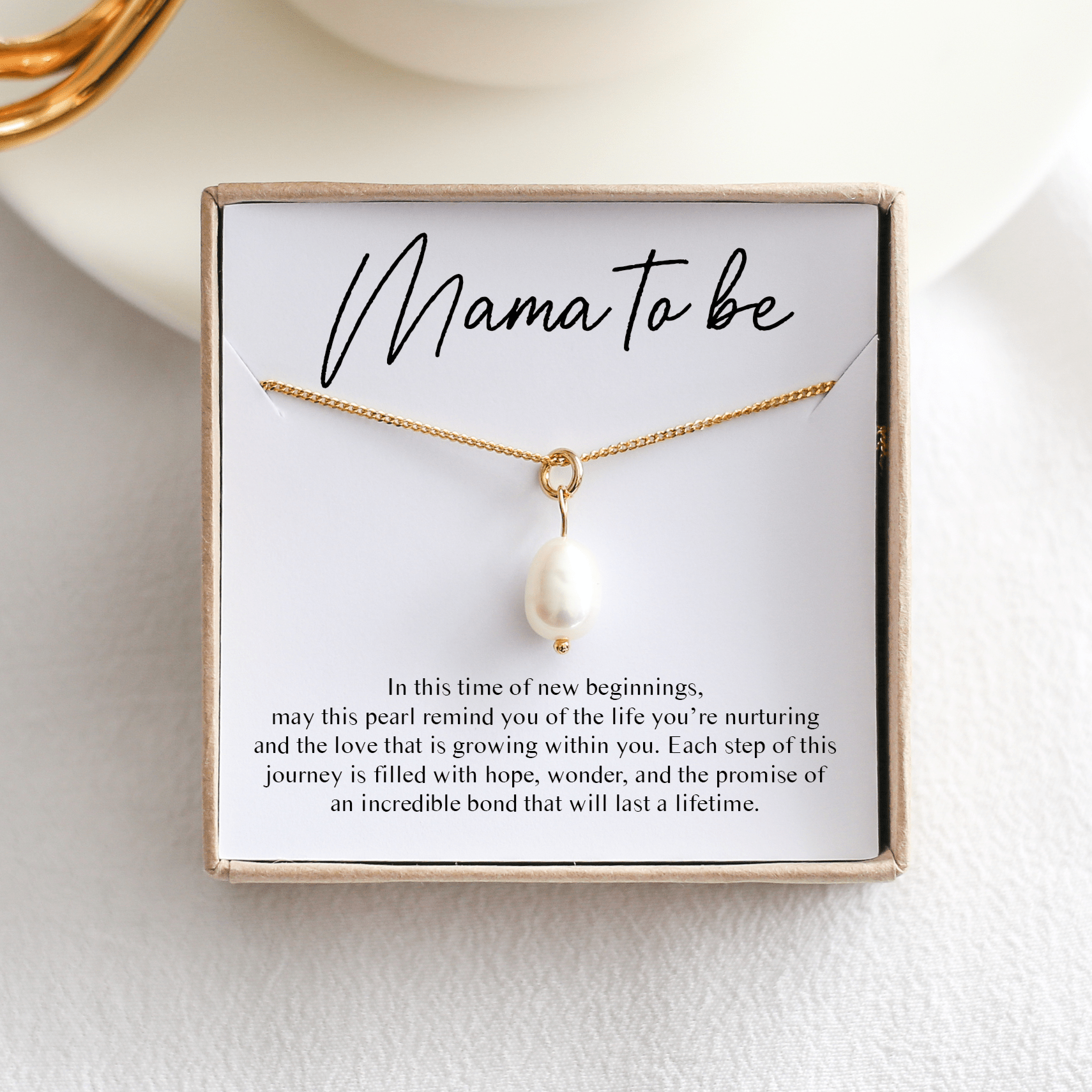 Mama To Be - Freshwater Pearl Necklace - Vinci Woman