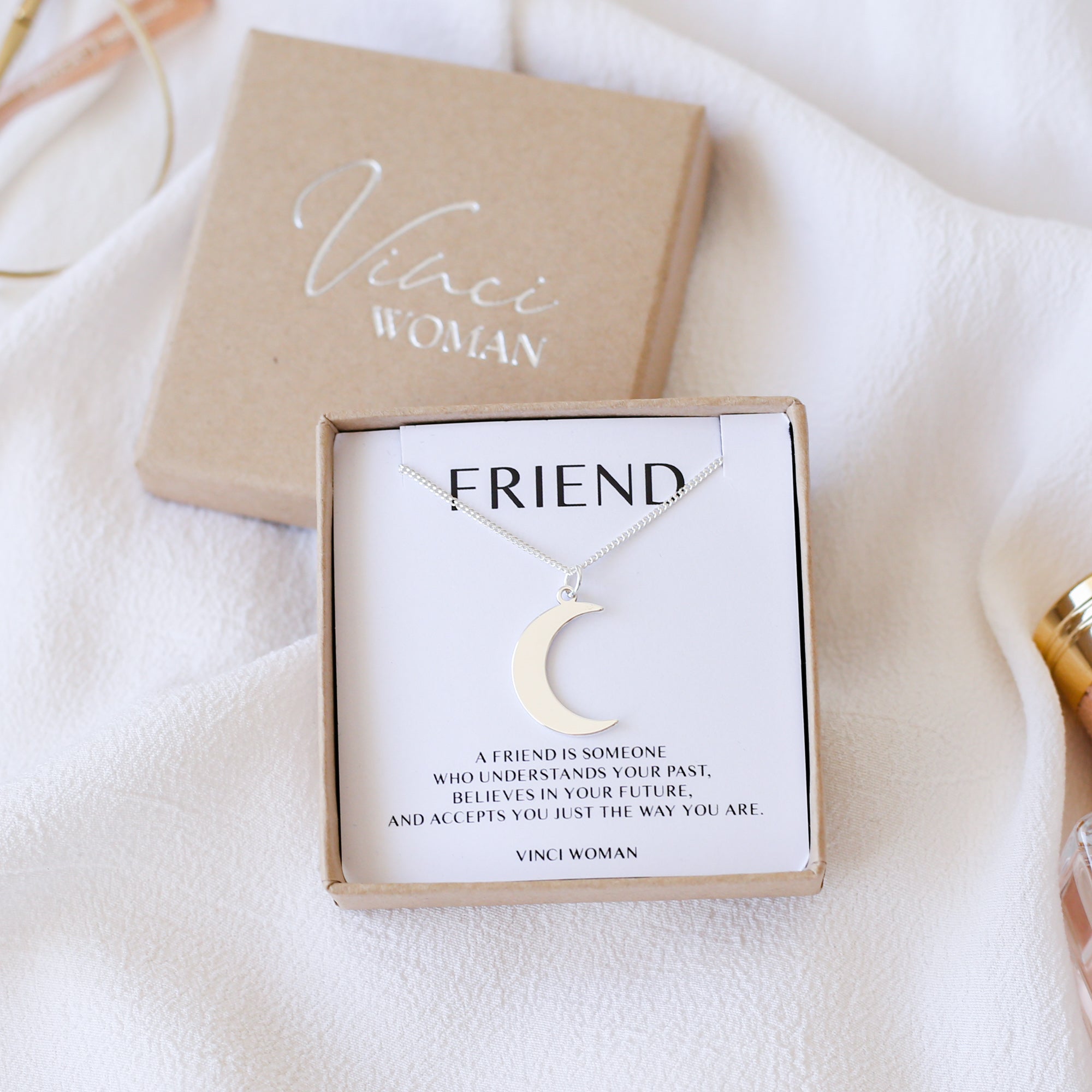 Moon Necklace - Gift For Friend - Vinci Woman