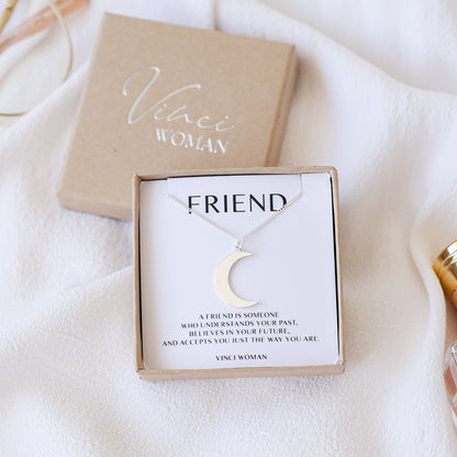 Moon Necklace - Gift For Friend - Vinci Woman
