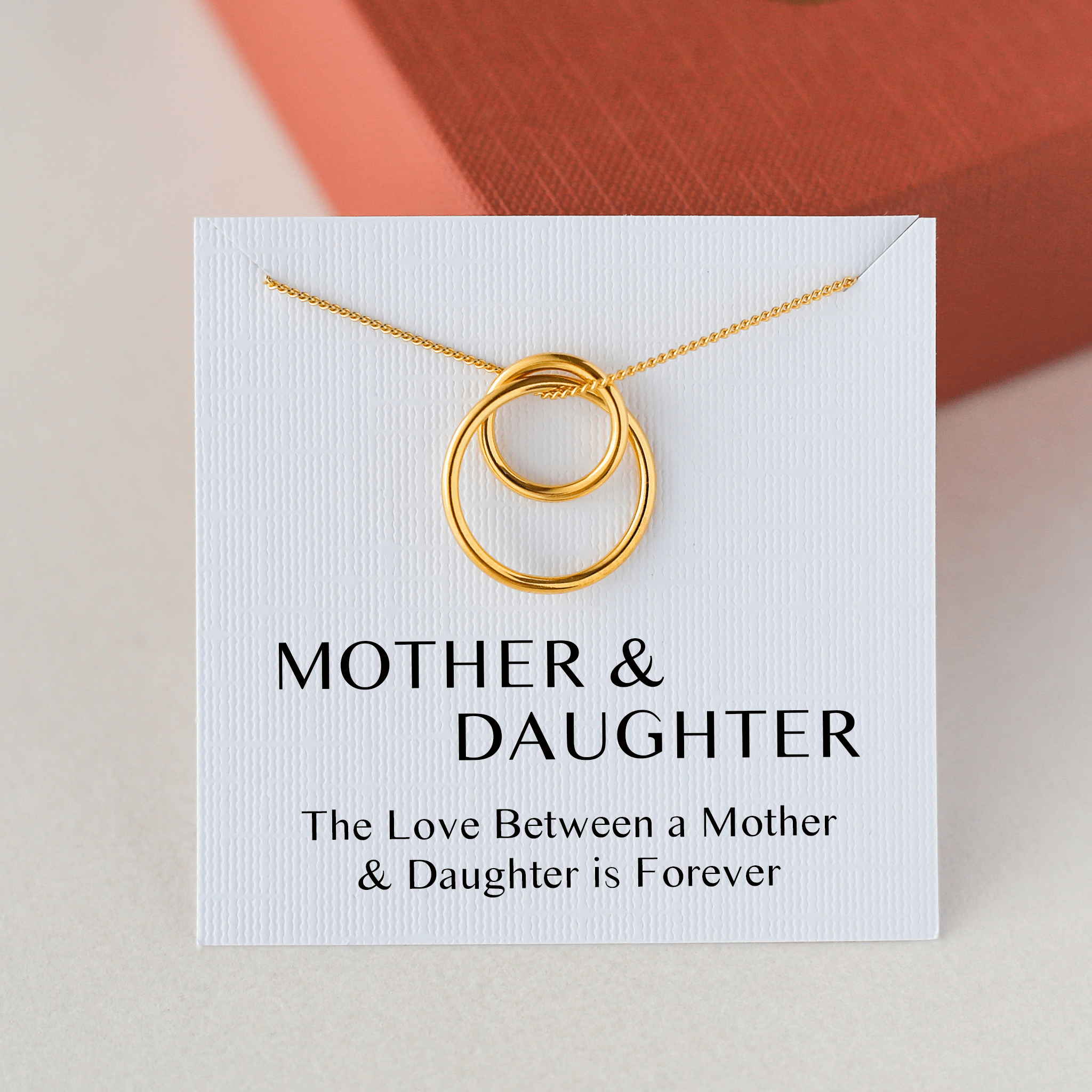 Interlocking Circle Necklace - Mother and Daughter Gift - Vinci Woman