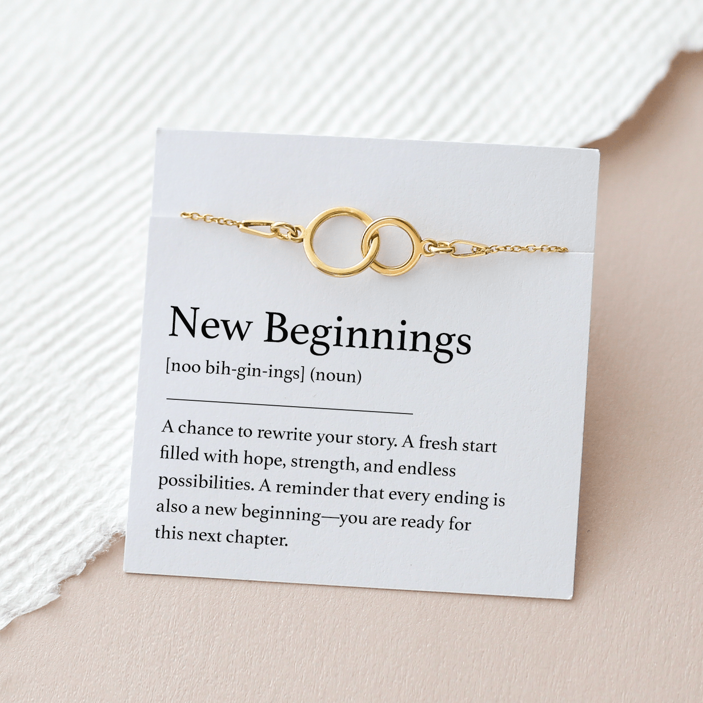 New Beginnings Gift - Interlocking Rings Bracelet - Vinci Woman