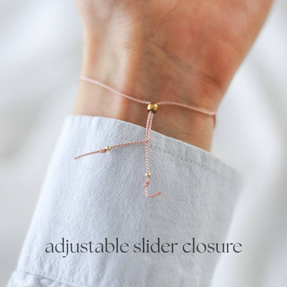Dainty Fertility Cord Crystal Bracelet - Vinci Woman