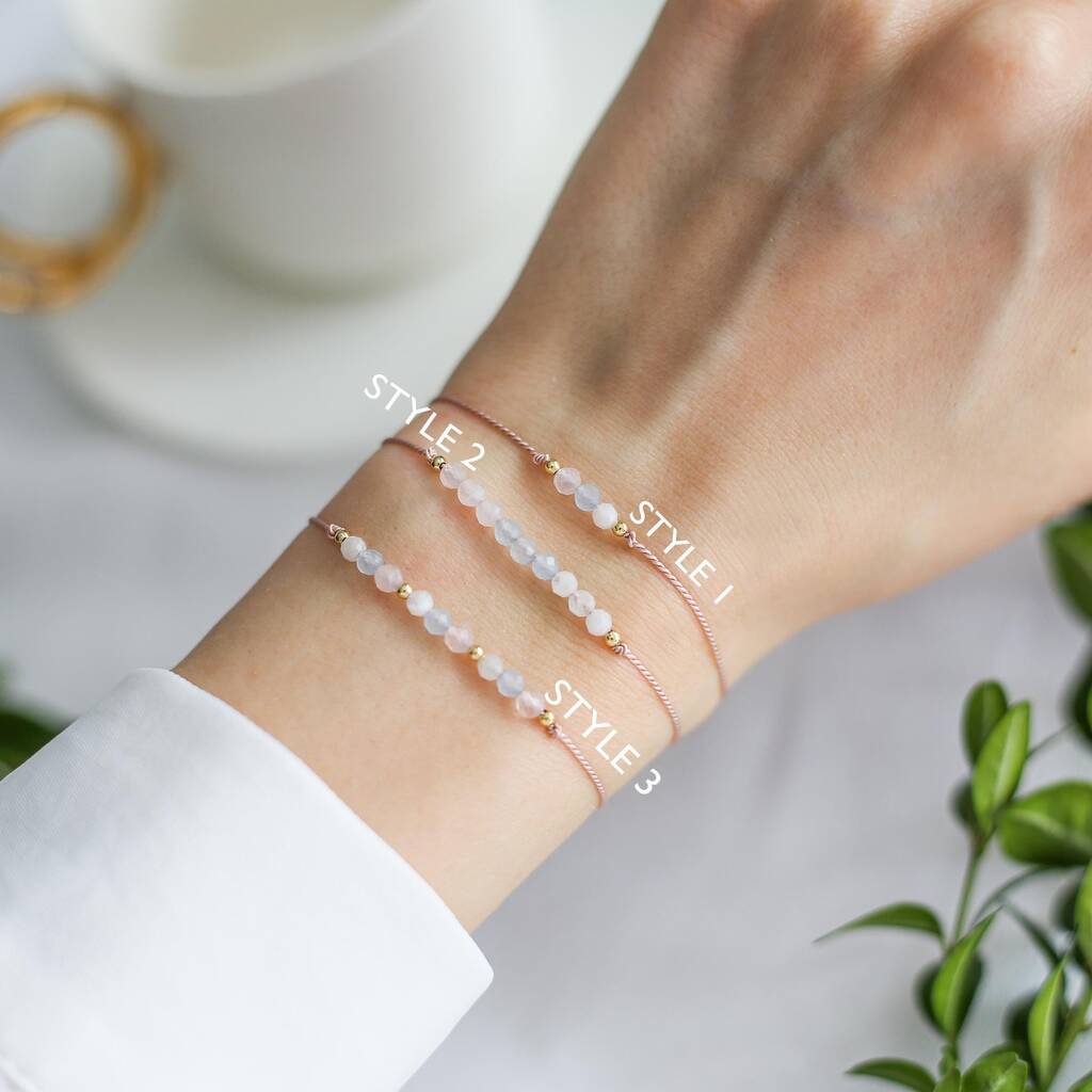 Dainty Fertility Cord Crystal Bracelet - Vinci Woman