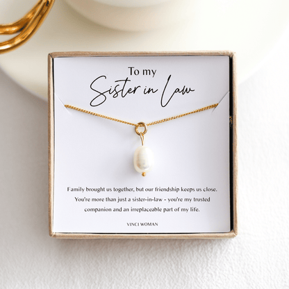 Sister - In - Law Gift - Freshwater Pearl Necklace - Vinci Woman