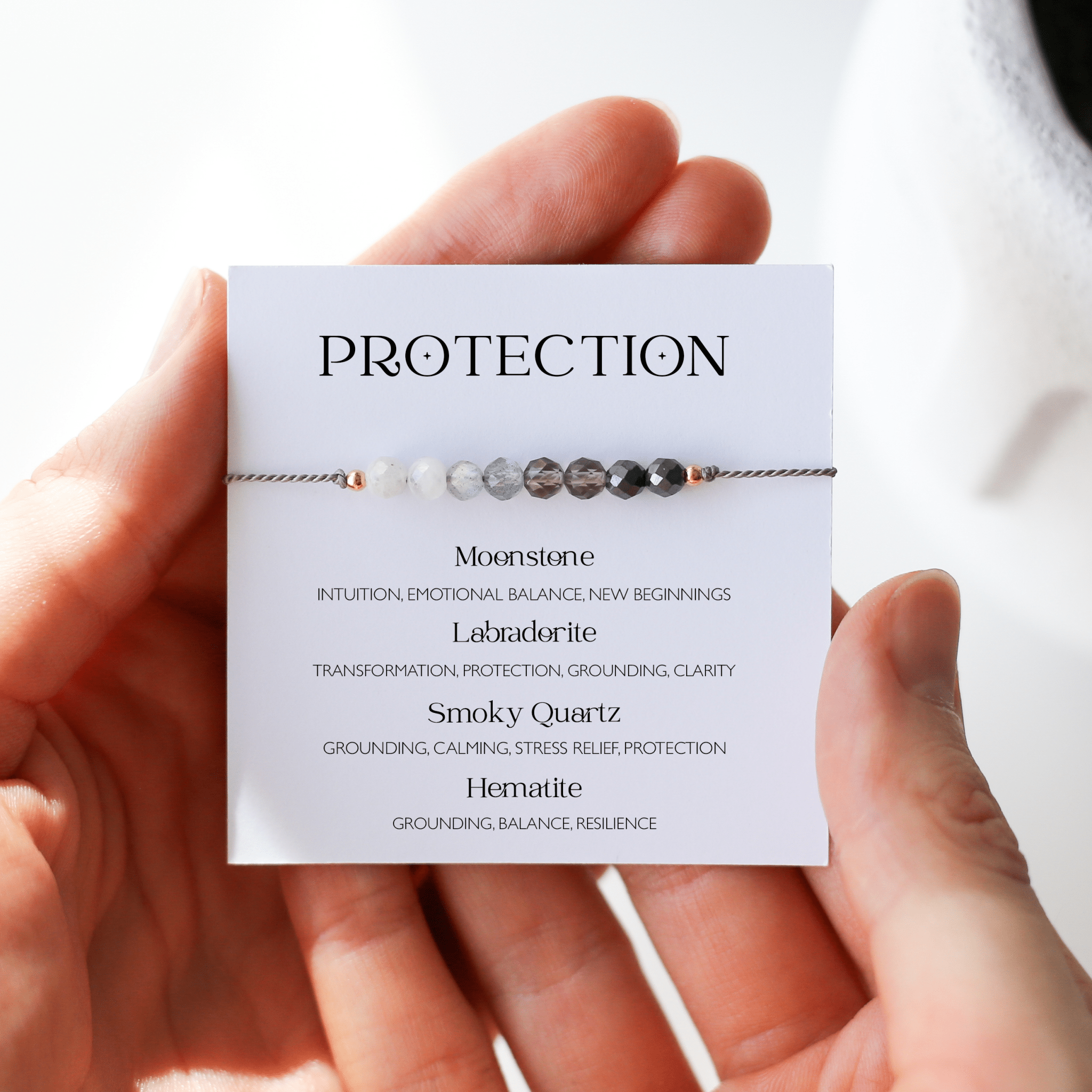 Protection Crystal Cord Bracelet - Vinci Woman