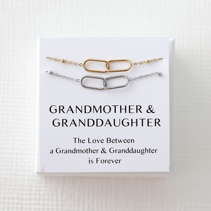 Grandmother and Granddaughter Necklace Set - Vinci Woman