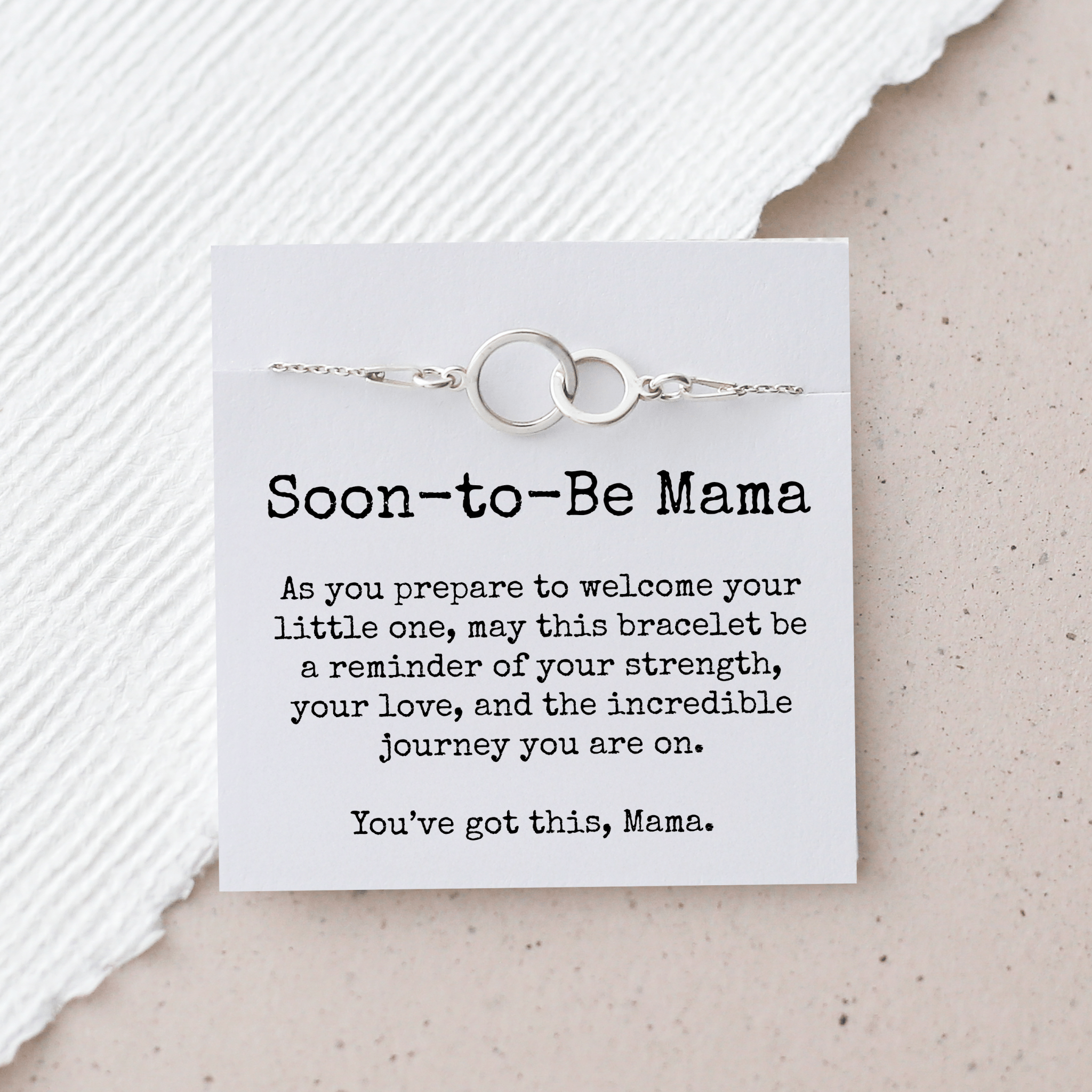 Soon - to - Be Mama Bracelet – Interlocking Circles - Vinci Woman