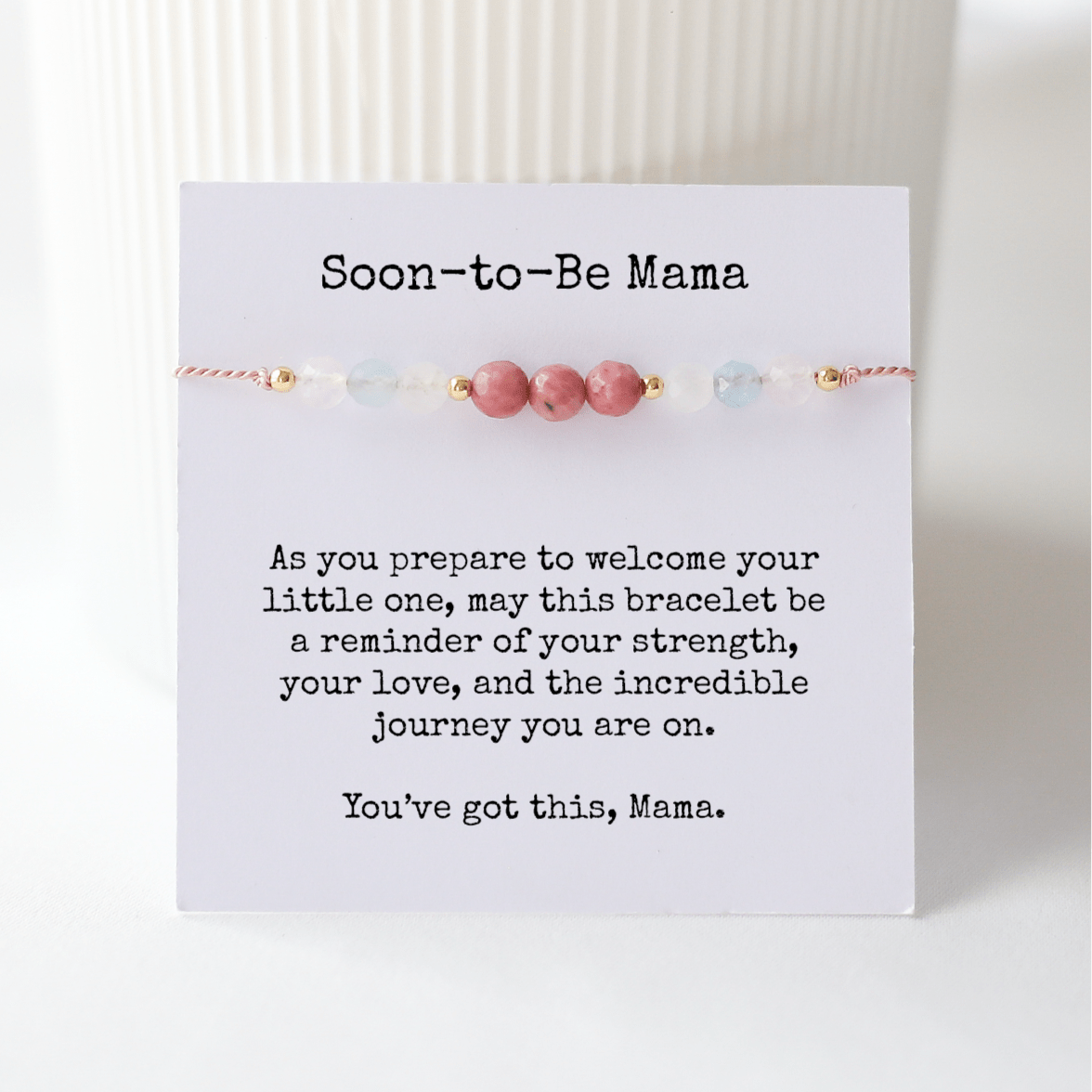Soon - to - Be Mama Cord Bracelet – Pregnancy Gift - Vinci Woman