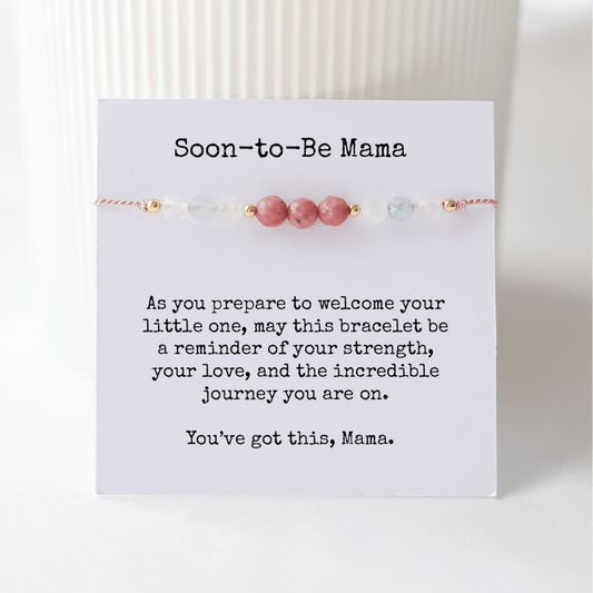 Soon - to - Be Mama Cord Bracelet – Pregnancy Gift - Vinci Woman