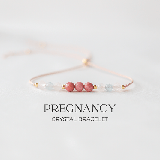 Pregnancy Support Crystal Cord Bracelet – Mom - to - Be Jewelry - Vinci Woman