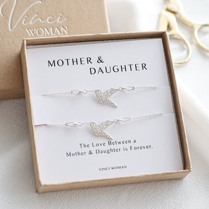 Mother & Daughter Gift – Hummingbird Bracelet Set - Vinci Woman