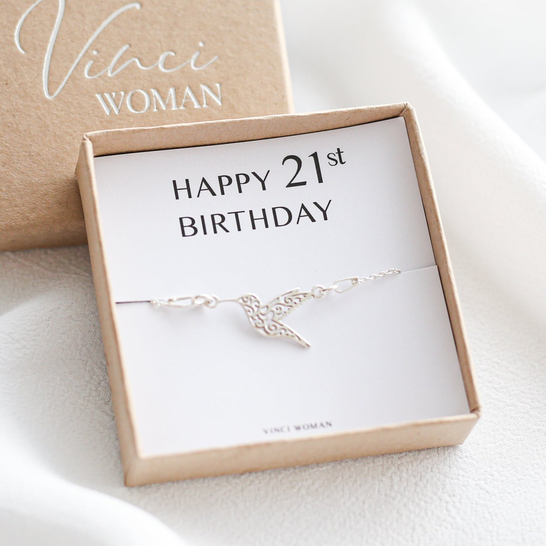 21st Birthday Gift - Hummingbird Bracelet - Vinci Woman
